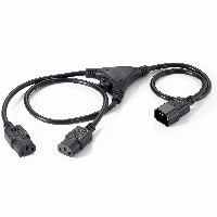 Equip Y-Netzverlängerung IEC C14 -> 2x IEC C13 St/Bu 1 Polybeutel