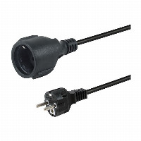 Equip Netzkabel Anschl. Schuko -> CEE7/3 3.00m schwarz