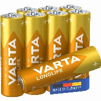 Batterie AA (LR6) 1.5V *Varta* Longlife - 8-Pack