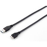 Equip Kabel USB-A 3.0 -> micro B St/St 1.80m schwarz Polybeutel