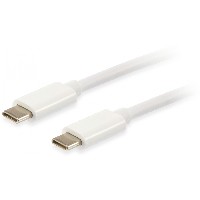Equip Kabel USB-C 3.2 -> C Plat. St/St 2.00m 3A 4K/60Hz ws Polybeutel