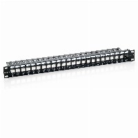Equip Patchpanel 24x Cat6 19″ UTP 1HE Keystone Montage sw