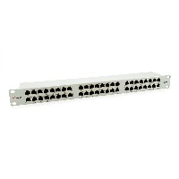 Equip Patchpanel 48x RJ45 Cat6 19″ FTP 1HE ISO/IEC hellgrau