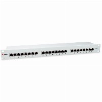 Equip Patchpanel 24x RJ45 Cat6 19″ FTP 1HE ISO/IEC hellgrau