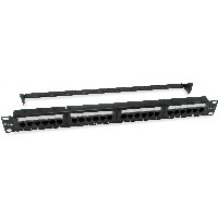 Equip Patchpanel 24x RJ45 Cat6 19″ UTP 1HE ISO/IEC schwarz