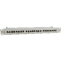Equip Patchpanel 24x RJ45 Cat6A 19″ FTP 1HE ISO/IEC hellgrau