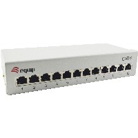 Equip Patchpanel 12x RJ45 Cat6 FTP Desktop ISO/IEC hellgrau