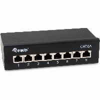 Equip Patchpanel 8x RJ45 Cat6A FTP 1HE Premium schwarz