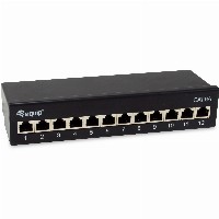Equip Patchpanel 12x RJ45 Cat6A FTP 1HE Premium schwarz