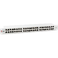 Equip Patchpanel 48x RJ45 Cat6A 19″ FTP 1HE Premium hellgrau