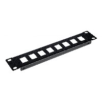 Equip Patchpanel 10″ mit Keystone Montage 1U. schwarz