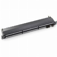 Equip Patchpanel 24x RJ45 Cat6A 19″ FTP 1HE Premium hellgrau