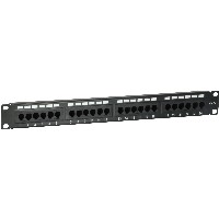 Equip Patchpanel 24x RJ45 Cat5e 19″ UTP 1HE schwarz