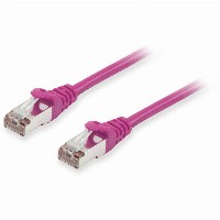 Equip Patchkabel Cat6A S/FTP 2xRJ45 0.25m lila LSZH Polybeutel