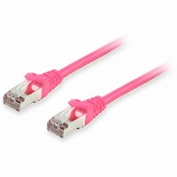 Equip Patchkabel Cat6A S/FTP 2xRJ45 0.15m pink LSZH Polybeutel