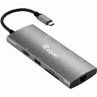 Equip Dock USB-C->HDMI.GbE.USB2.0.3xUSB3.0.100WPD.+ 25cm si