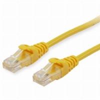 Equip Patchkabel Cat6 U/UTP 2xRJ45 3.00m gelb Polybeutel