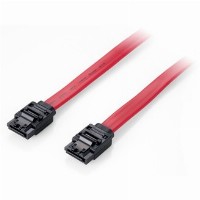 Equip Flachkabel SATA 6Gbps 1.00m m. Metallclip Polybeutel