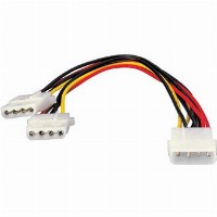 Equip Stromkabel Y-Kabel 1x 13.3cm > 2x 13.3cm St/Bu 0.20m Polybeutel