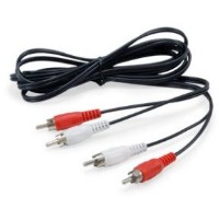 Equip Audiokabel 2xRCA/2xRCA St/St 2.50m