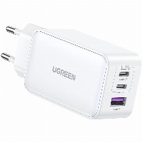 UGREEN Nexode USB-A+2*USB-C 140W GaN Fast Charger+USB-C Cable wht