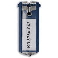 DURABLE Schlüsselanhänger Key Clip 6 Stück dunkelblau