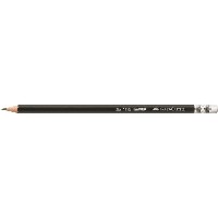 FABER-CASTELL Bleistift 1112 mit Gummitip HB 12er