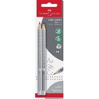 FABER-CASTELL Bleistift Jumbo Grip HB 2er Blisterkarte