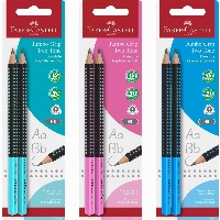 FABER-CASTELL Bleistift Jumbo Grip Two Tone 2xBS BK