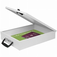 WEDO Doku Kassette A4 lgrau mit Zahlenschloss
