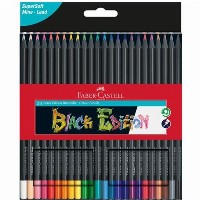 FABER-CASTELL Buntstifte Black Edition 24er Kartonetui