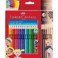 FABER-CASTELL Buntstift Jumbo Grip Skin Tones 18+6