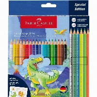 FABER-CASTELL Buntstift Colour Grip Dino 18+6