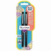 PAPER MATE Faserschreiber Flair B 2 Stk Schwarz