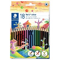 STAEDTLER Buntstift Noris colour 18 Dreikantform 3 mm