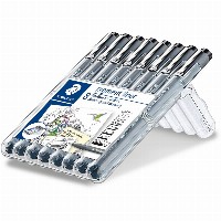 STAEDTLER pigment liner schwarz 8ST Box