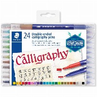 STAEDTLER Fasermaler D.spitze calligraph 24ST