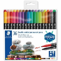 STAEDTLER Fasermaler D.spitze permanent 36ST