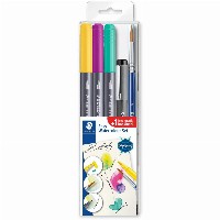 STAEDTLER Wassermalset Schmetterling(3Pinselmarkern. 1Pigmen