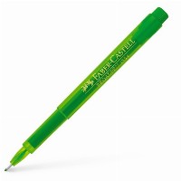 FABER-CASTELL Faserschreiber Broadpen Doc hellgrün 10er