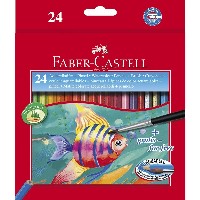 FABER-CASTELL Buntstift Kinder Aquarell 24erKartonetui