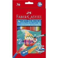 FABER-CASTELL Buntstift Kinder Aquarell 36erKartonetui