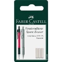 FABER-CASTELL Ersatzradierer DBS Grip Matic BK 3x