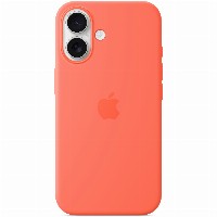 APPLE iPhone 16 Silicone Case with MagSafe - Tangerine