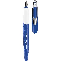Herlitz Schulfüllhalter my.pen M-Feder blau/weiß+C106