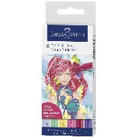 FABER-CASTELL Tuschest. Pitt Artist Pen Manga Shôjo 6x