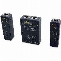 Equip Kabeltester Netzwerk f. RJ45/RJ11/RJ12/BNC Kabel sw