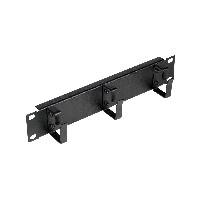 Equip 10″ Kabeldurchführung mit Ringeinsatz. 1U schwarz