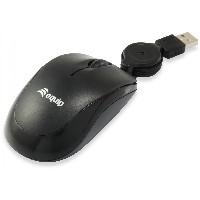 Equip Optische Maus USB Travel Rechts-Linkshänder 0.8m sw