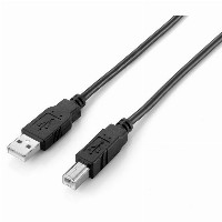 Equip USB Kabel 2.0 A-B St/St 2.00m schwarz Polybeutel